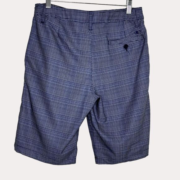 O Neill Hybrid Mens Skate Shorts Plaid Blue 30 bv - Picture 3 of 6